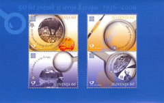 #605a Slovenia - European Philatelic Cooperation, 50th Anniv. S/S (MNH)