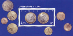 #703 Slovenia - Introduction of EURO Currency S/S (MNH)