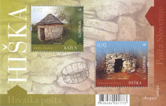 #812 Slovenia - Stone Buildings S/S (MNH)