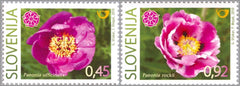 #835-836 Slovenia - Peonies (MNH)