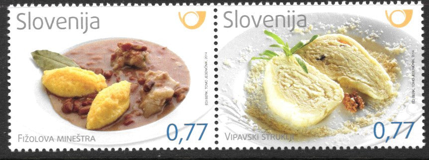 #1098 Slovenia - Traditional Foods, Pair (MNH)