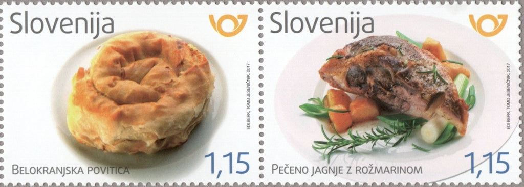 #1245 Slovenia - Traditional Foods, Pair (MNH)