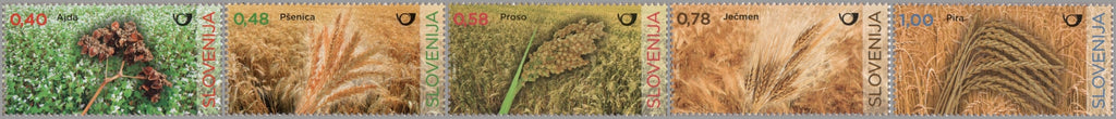 #1228-1232 Slovenia - Cereal Crops, Set of 5 (MNH)