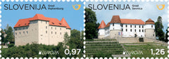 #1223-1224 Slovenia - 2017 Europa: Castles (MNH)