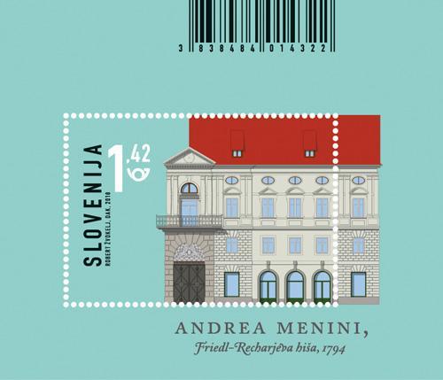 #1261 Slovenia - Architecture: Friedl-Rechar Building S/S (MNH)