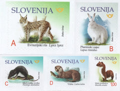 #1285-1289 Slovenia - Endangered Animals, Set of 5 (MNH)