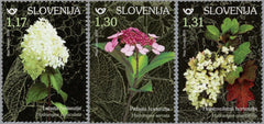 #1329-1331 Slovenia - Flora: Hydrangeas, Set of 3 (MNH)