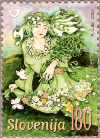 #599 Slovenia - Vesna, Goddess of Spring (MNH)
