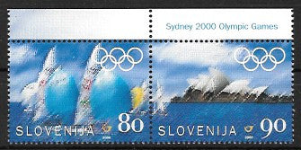 #422a Slovenia - 2000 Summer Olympics, Sydney, Pair (MNH)