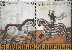 #532 Slovenia - Jousting Contest, pair (MNH)