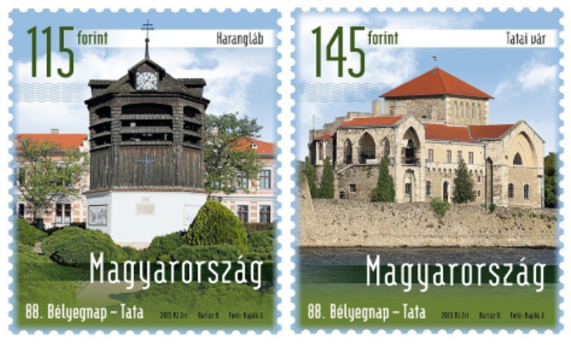 #4356-4357 Hungary - 88th Stamp Day, Buildings in Tata, Set of 2 (MNH)