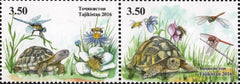 #466 Tajikistan - Fauna: Turtles, Pair (MNH)