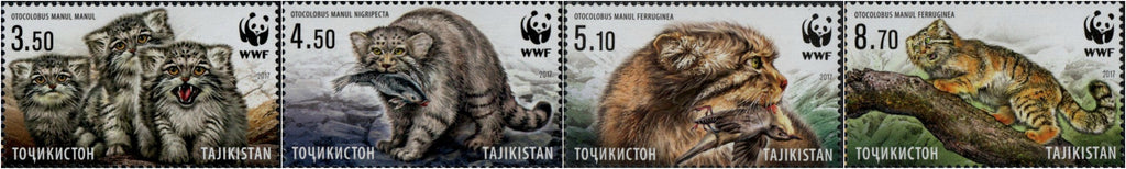 #473-476 Tajikistan - Worldwide Fund for Nature (WWF), Set of 4 (MNH)