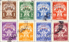 #J11-J18 Trieste (Zone B) - Yugoslavia Nos. J67-J74 Overprinted "STT VUJNA" (Used)