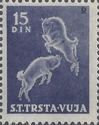 #29 Trieste (Zone B) - Goats, Single Stamp (MNH)