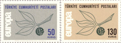 #1665-1666 Turkey - 1965 Europa: Tree Spring (MNH)