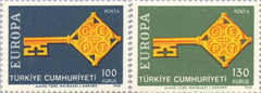 #1775-1776 Turkey - 1968 Europa: Common Design Type (MNH)