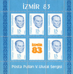 #2263a Turkey - Kemal Ataturk M/S (MNH)