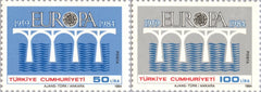 #2275-2276 Turkey - 1984 Europa: Common Design Type, 25th Anniv. of C.E.P.T. (MNH)
