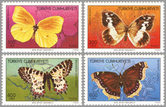 #2421-2424 Turkey - Butterflies (MNH)