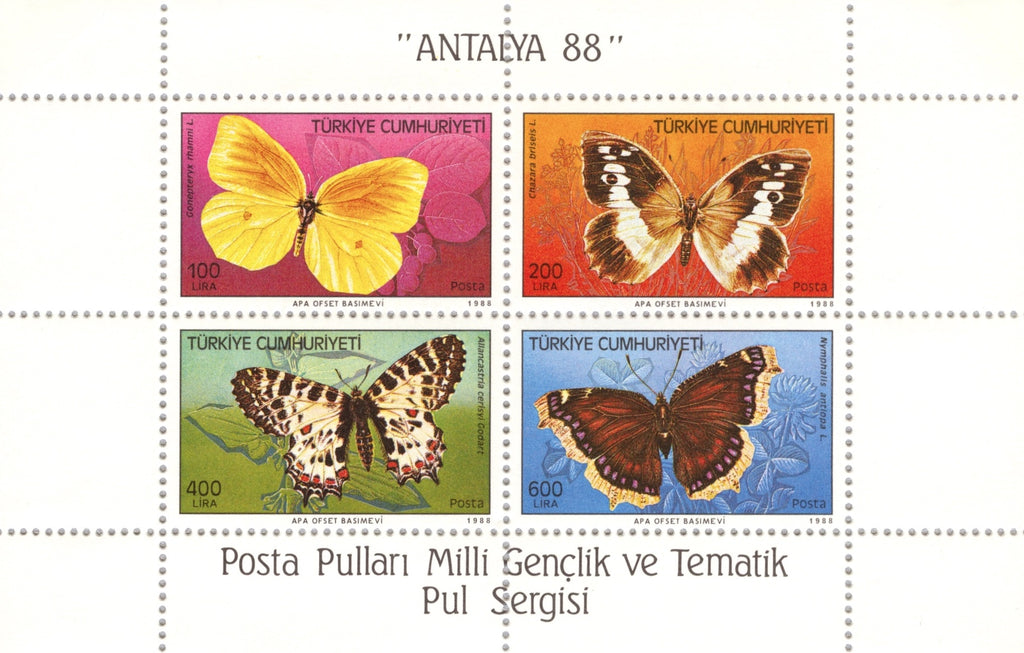 #2424a Turkey - Butterflies S/S (MNH)