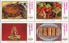 #2593-2596 Turkey - Native Cuisine (MNH)