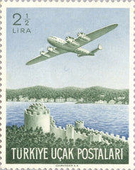 #C18 Turkey - Plane Over Rumeli Hisari Fortress (MNH)