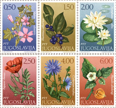 #1056-1061 Yugoslavia - Flower Type of 1969 (MNH)