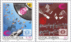 #2043-2044 Yugoslavia - Eurovision Song Contest (MNH)