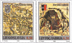 #2061-2062 Yugoslavia - Mercury Mine at Idrija, 500th Anniv. (MNH)