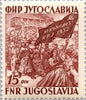 #369-372 Yugoslavia - Marching Workers and Congress Flag (MNH)