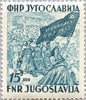 #369-372 Yugoslavia - Marching Workers and Congress Flag (MNH)