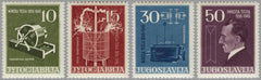 #448-451 Yugoslavia - Birth Cent. of Nikola Tesla (MNH)