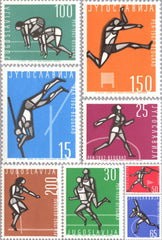 #672-679 Yugoslavia - 7th European Athletic Championships (MNH)