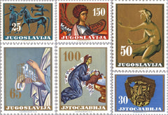 #681-686 Yugoslavia - Yugoslav Art Treasures (MNH)