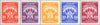 #J75-J79 Yugoslavia - Torches and Star (MNH)