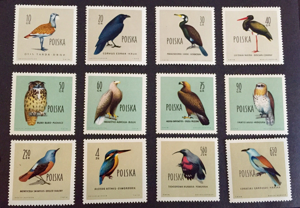 #935-946 Poland - Birds in Natural Colors (MLH)