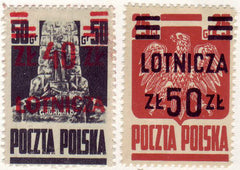 #C19-C20 Poland - Overprint Airmail (MNH)