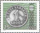 #345 Estonia - One Kroon Coin Type of 1997 (MNH)
