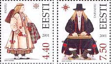 #427-428 Estonia - Folk Costumes (MNH)