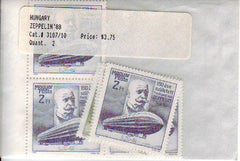 #3107-3110 Hungary - Zeppelin, Perf., Set of 4 (MNH)