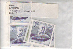 #3107-3110 Hungary - Zeppelin, Perf., Set of 4 (MNH)