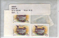 #3136-3140 Hungary - Ducks, Perf., Set of 5 (MNH)