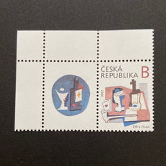 #3895 Czech Republic - 2022 Fresco by Emil Filla, Single + Label (MNH)
