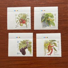 #1072-1075 Ukraine - Vegetables, self-adhesive set (MNH)