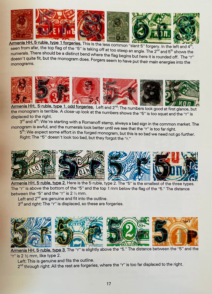 2020 Armenia Armenia Stamps 1919 1923 Forgeries by P. Clark Sou Eastern Europe Postage Stamps Hungaria Stamp Exchange