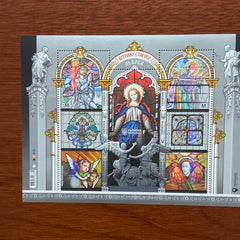 Ukraine - #1285 - 2020 Stained-Glass Windows of Lviv M/S (MNH)