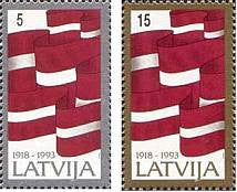 #353-354 Latvia - Independence (MNH)