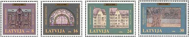 #429-432 Latvia - Riga 800th Anniversary (MNH)