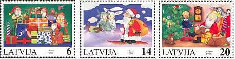 #433-435 Latvia - Christmas (MNH)